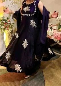 Stunning Purple Embroidered Lehenga Set