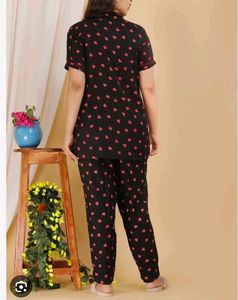 Cute Heart Print Pajama Set