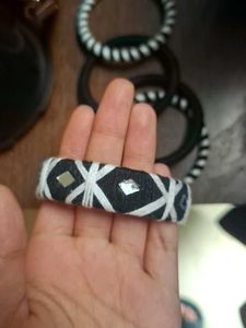 Bohemian Black &amp; White Bangles