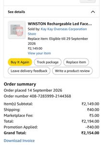 Winston The LED Light Therapy Face Mask