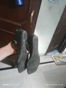 black gold chain sandals