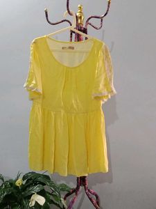 Vibrant Yellow Short Sleeve Top