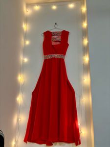 Vibrant Red Maxi Dress