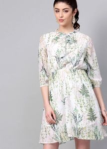 Sheath Dress with Floral Print