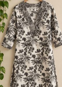 Stylish Floral Print Kurta