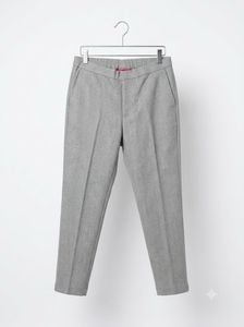 Classic Grey Herringbone Trousers