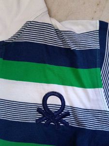 Striped Benetton Polo