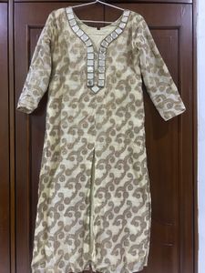 Gold Tone Kurti and skirt