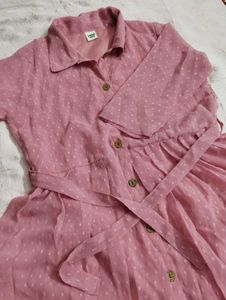 cute pink short dress