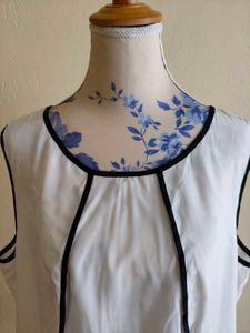 Chic White Peplum Top