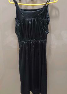 Elegant Black Velvet Cocktail Dress