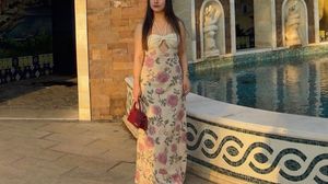 Floral Maxi Dress with Bow Detail