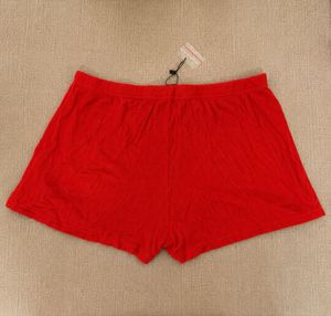 Cozy Red Button-Up Lounge Shorts