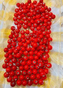 Red Beads for Jewellery Making