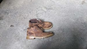 CAT Men's Brown Leather Lace-Up Boots