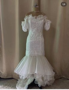 pretty white mermaid dress