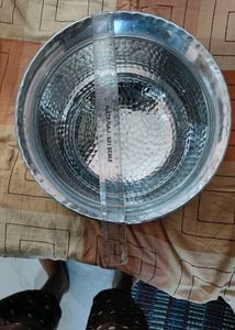 Big hammered aluminium handi 25.5 cm