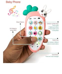 Cute Carrot Baby Toy Phone