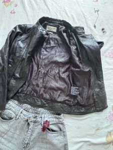 Michael KORS Black Faux Leather Jacket