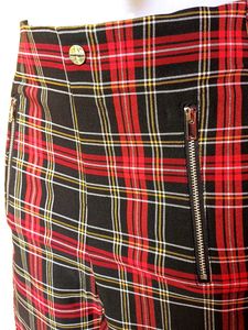 ZARA Plaid Zipper Pants