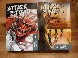 Attack on Titan Manga Volumes 1 & 34