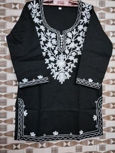 Embroidered Black Tunic