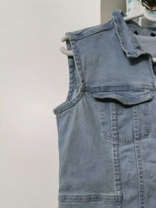 Denim midi dress