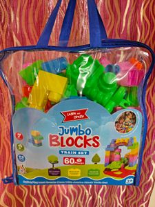 New Learn & Create Jumbo Blocks Train Set