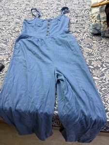 Light Wash Denim Jumpsuit