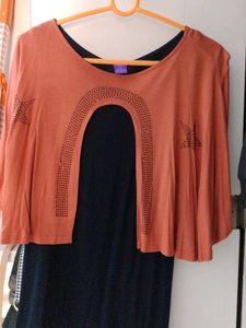 Orange CAPE Top