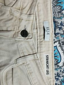 Y2K Beige Straight Leg Jeans
