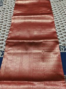 pink zari work saree