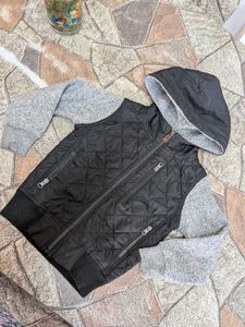 Kids Quilted Bomber Jacket