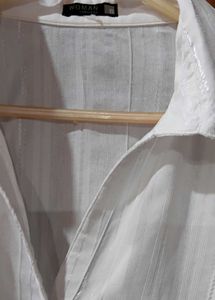 Classic White Button-Up Shirt