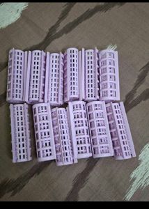 80pcs cotton pad and hair roller