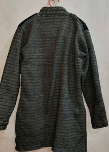 Stylish Grey Textured Coat