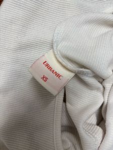 Urbanic White Top with Butterfly Design