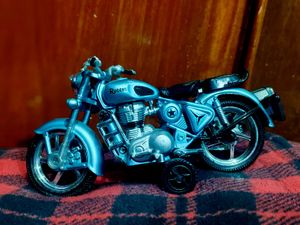 Blue Royal Enfield toy