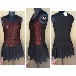 Sparkly Black & Red Dress