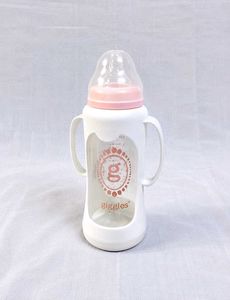 Giggles 210ml Glass Feeding Bottle Dual Handles BP