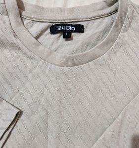 Balmain Paris Nice Quality Solid Black T Shirt, Dark Grey T Shirt, Zudio Original Beige T Shirt
