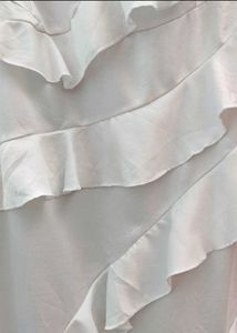 Elegant White Ruffle Dress
