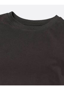 Basic Grey Cropped T-Shirt