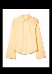 Butter Yellow Bell Sleeve Shirt 💛✨