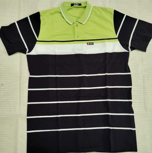 Men's Striped Polo T-Shirt