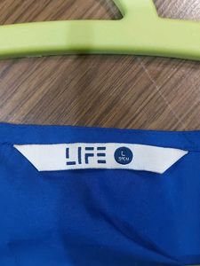 Blue Cold Shoulder Top For Women