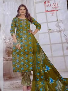 Beautiful Floral Print Dress Material