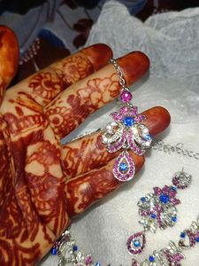 Jeweled Neck piece, Earring Set