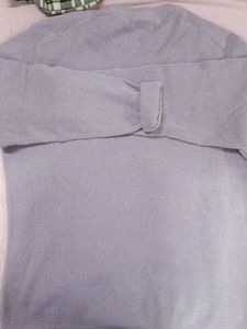 Lavender Knit Pullover Sweatshirt