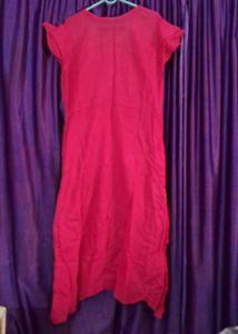 Embroidered Pink Kurta